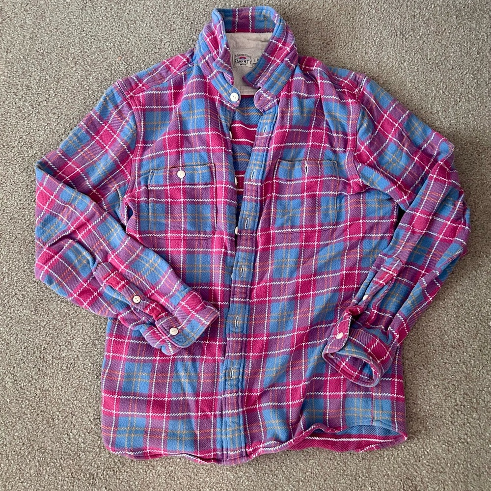 Faherty Surf Flannel in Button Down Shirt